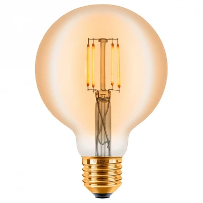Лампа светодиодная Sun Lumen G95 E27 4Вт 2200K 057-301 Цвет арматуры золото Цвет плафонов белый