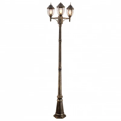 Фонарный столб Arte Lamp 3151 A3151PA-3BN Цвет арматуры золото Цвет плафонов прозрачный
