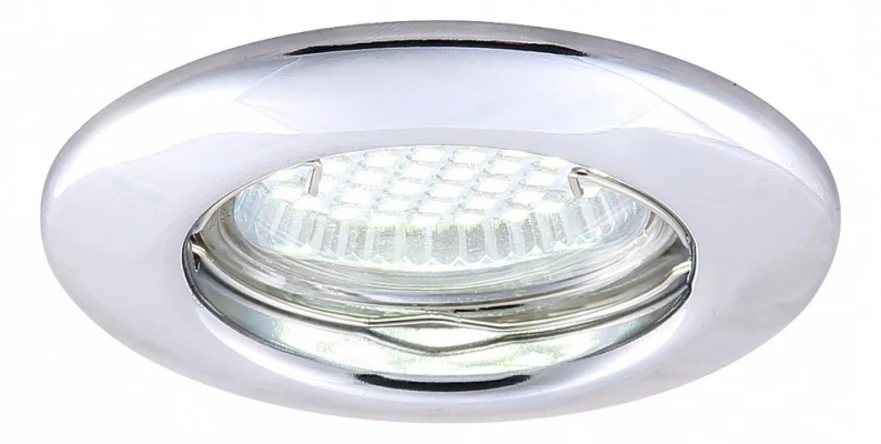 Встраиваемый светильник Arte Lamp Praktisch A1203PL-1CC Цвет арматуры хром Цвет плафонов белый