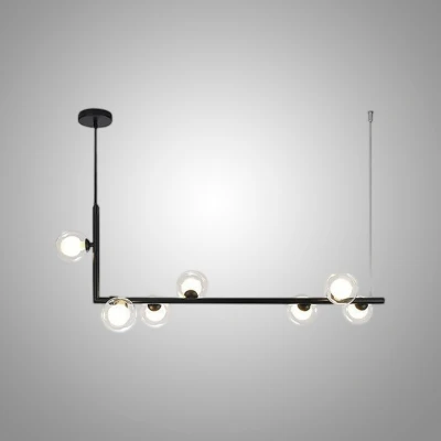 Подвесной светильник LINDA LONG P7 Black Double