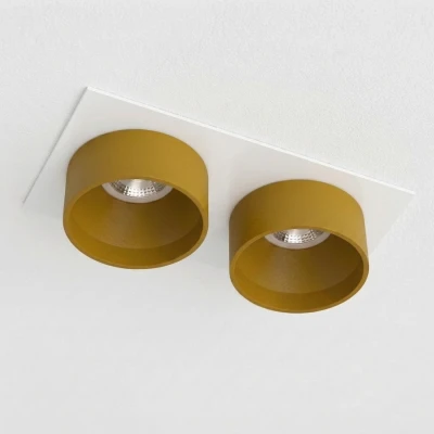 Встраиваемый светильник под сменную лампу LeDron KEA SQ2 White-Gold