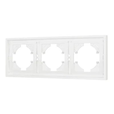 Рамка пластиковая FRM-TENDO-SFPL-3-WH Arlight 054653