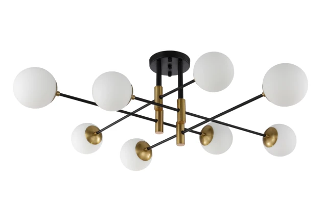 Потолочная люстра Crystal Lux FIDEL PL8 BLACK