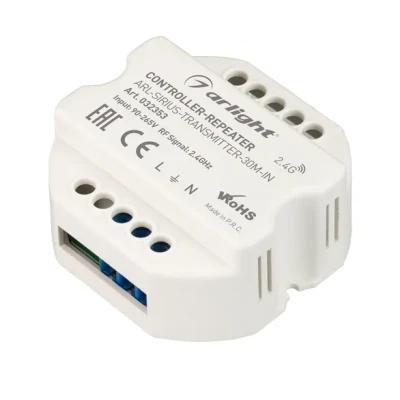 Контроллер-усилитель ARL-SIRIUS-TRANSMITTER-30M-IN (230V, 2.4G) Arlight 32353