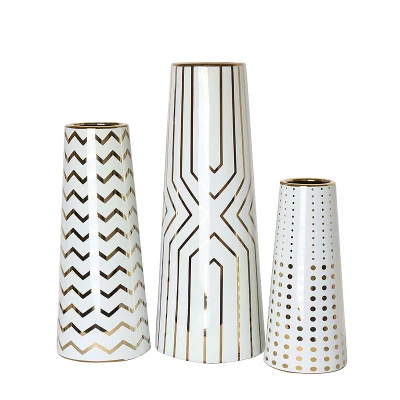 Ваза BlessLight White Geometric pattern 2028