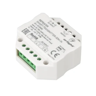 Контроллер-усилитель SMART-TRANSMITTER-30M-IN (230V, 2.4G) Arlight 33000