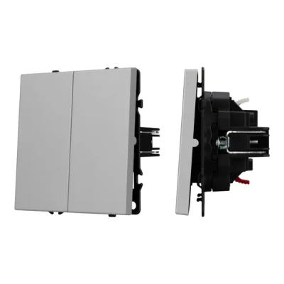 Механизм звонкового выключателя двухклавишный SWT-NOBE-MKR2-SFPL-IS (230V 10A) Arlight 061786