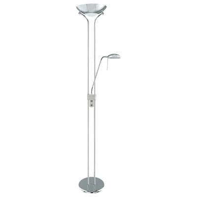 Торшер с подсветкой Arte Lamp Duetto A4329PN-2CC Цвет арматуры хром Цвет плафонов хром
