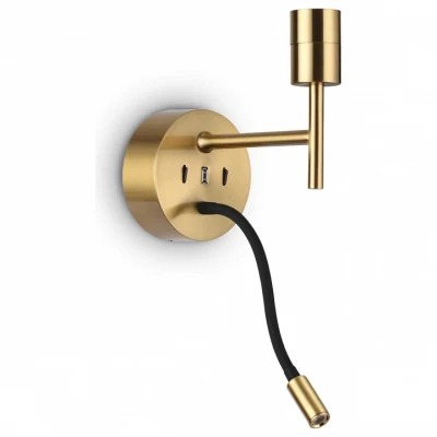 Бра с подсветкой Ideal Lux Set Up SET UP MAP2 OTTONE Цвет арматуры латунь