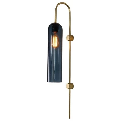 Бра Omnilux Parrini OML-99611-01 Цвет плафонов голубой Цвет арматуры бронза
