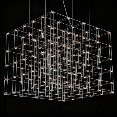 Подвесная люстра Quasar Cosmos Square LED pendant light 300/300/300