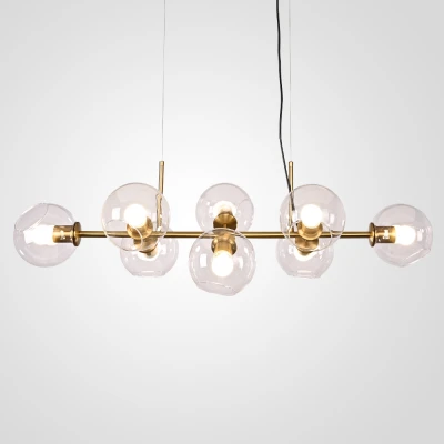 Подвесная люстра Staggered Glass Chandelier 8 Подвесная люстра Staggered Glass Chandelier 8