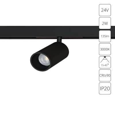 Трековый светильник Arte Lamp PRESTO A6327PL-1BK