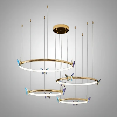 Подвесная люстра Crystal Butterfly P4 D40 D50 D60 D80