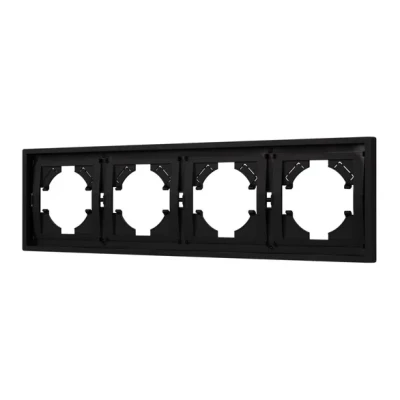 Рамка пластиковая FRM-TENDO-SFPL-4-BK Arlight 054654