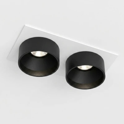 Встраиваемый светильник под сменную лампу LeDron KEA SQ2 White-Black