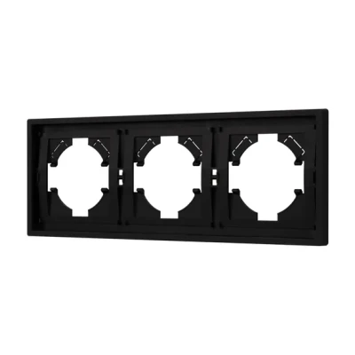 Рамка пластиковая FRM-TENDO-SFPL-3-BK Arlight 054650