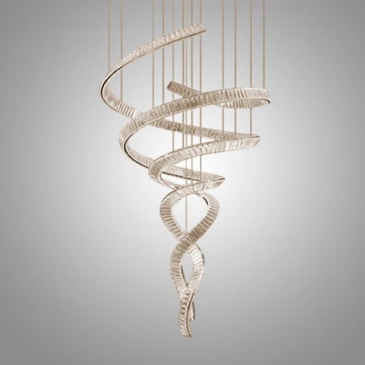 Подвесная люстра BERTOLDA SPIRAL D150 Silver