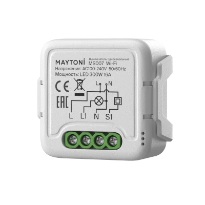 Wi-Fi выключатель одноканальный 250Вт Maytoni MS007