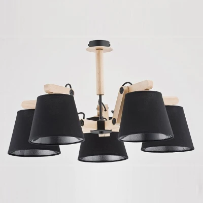 Люстра на штанге Alfa Joga Black 22715 