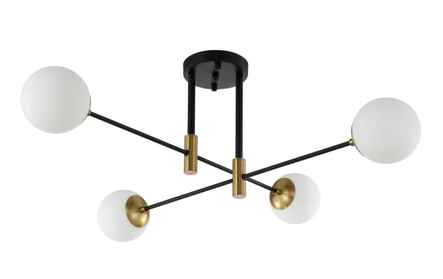 Потолочная люстра Crystal Lux FIDEL PL4 BLACK