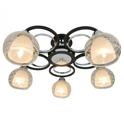 Потолочная люстра Arte Lamp Ginevra A1604PL-5BK 
