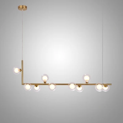 Подвесной светильник LINDA LONG P10 Gold Double