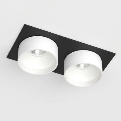 Встраиваемый светильник под сменную лампу LeDron KEA SQ2 Black-White