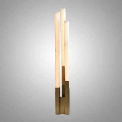 Торшер Trio Aura Gold мрамор