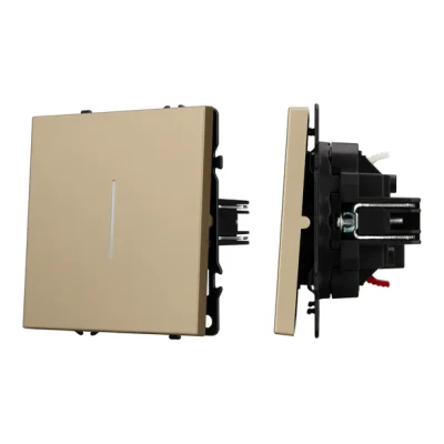 Механизм звонкового выключателя LED SWT-NOBE-MKR1-SFPL-L-GD (230V 10A) Arlight 061735