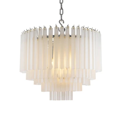Подвесная люстра Delight Collection Nova/Pulsar 10626P silver/white