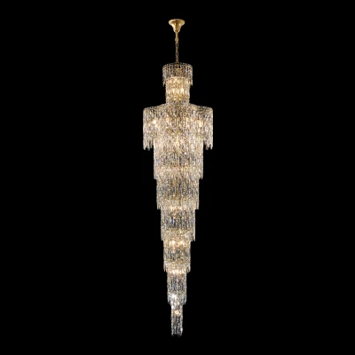 Подвесная люстра Crystal Lux ABRIL SP28 GOLD