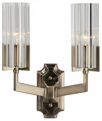 Бра Omnilux Ledro OML-69901-02 Цвет арматуры бронза Цвет плафонов прозрачный
