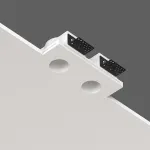 Встраиваемый потолочный гипсовый светильник QUASAR 40 DUO SN 046