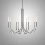 Люстра на штанге LAURA D80 Nickel