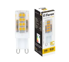 Лампа светодиодная Feron LB-432 G9 5Вт 2700K 25769