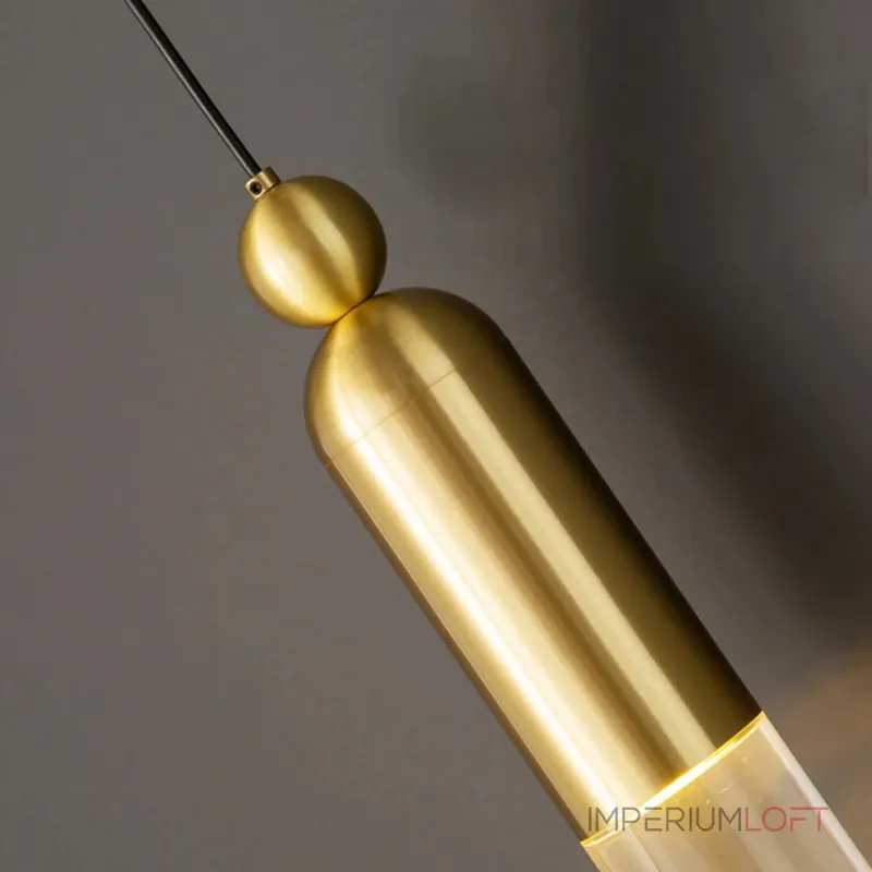 Настенный бра-светильник с прозрачным цилиндрическим корпусом и шарообразным клипом из латуни GELIS WALL Black Настенный бра-светильник с прозрачным цилиндрическим корпусом и шарообразным клипом из латуни GELIS WALL Black