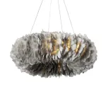 Подвесная люстра Plumage D70 Grey