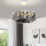 Подвесная люстра Plumage D70 Grey