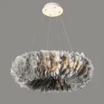 Подвесная люстра Plumage D70 Grey