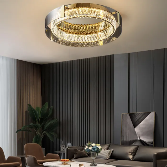 Потолочная люстра PERSEY D45 Grey Трехцветный свет от ImperiumLoft