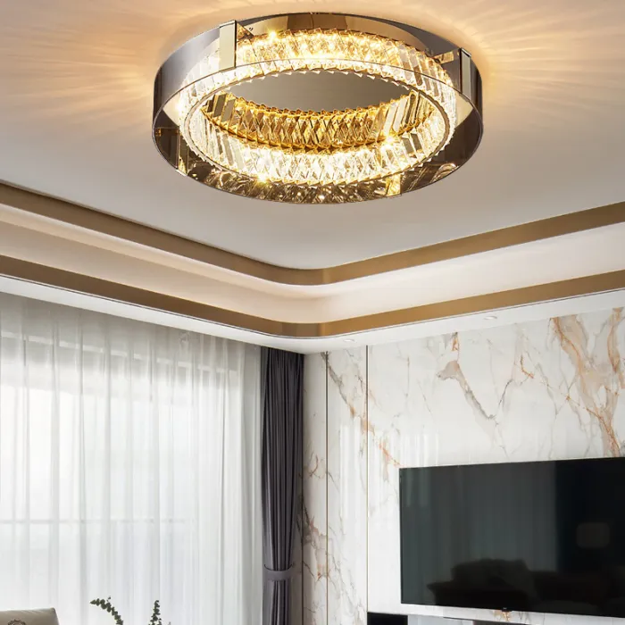 Потолочная люстра PERSEY D45 Grey Трехцветный свет от ImperiumLoft