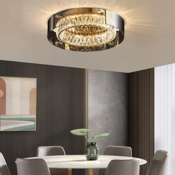 Потолочная люстра PERSEY D45 Grey Трехцветный свет от ImperiumLoft