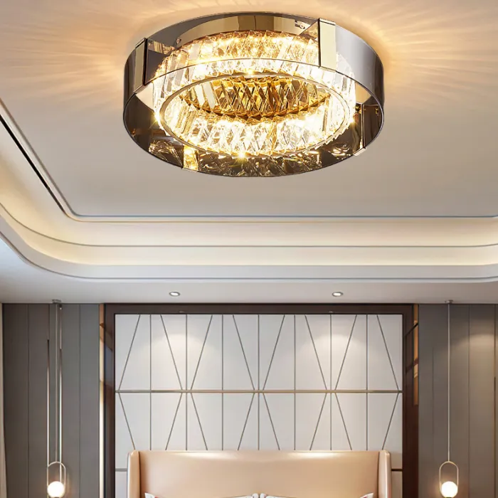 Потолочная люстра PERSEY D45 Grey Трехцветный свет от ImperiumLoft