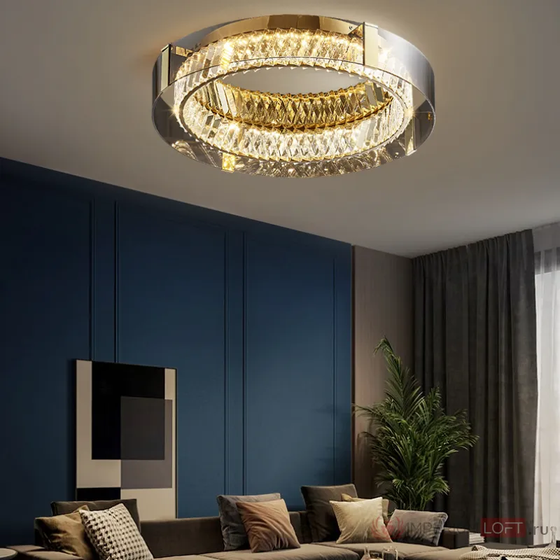 Потолочная люстра PERSEY D80 Grey Трехцветный свет от ImperiumLoft