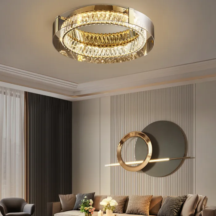 Потолочная люстра PERSEY D45 Grey Трехцветный свет от ImperiumLoft