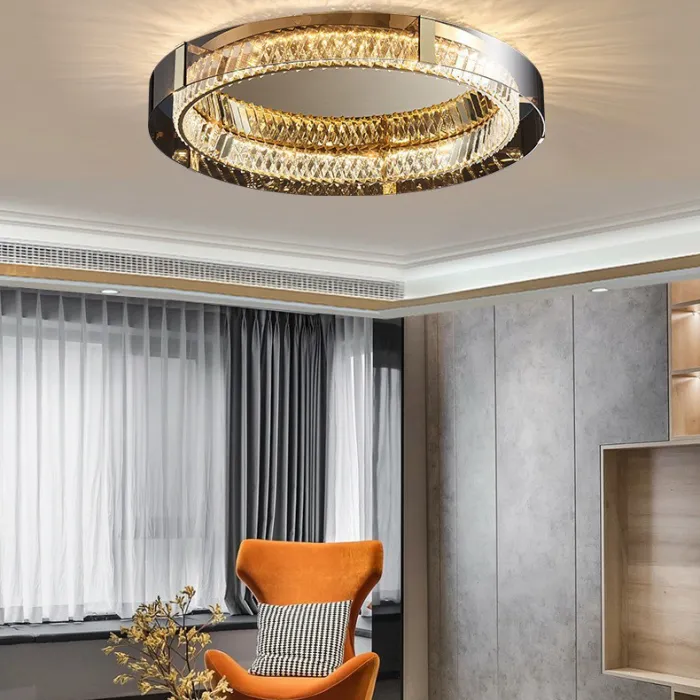 Потолочная люстра PERSEY D45 Grey Трехцветный свет от ImperiumLoft