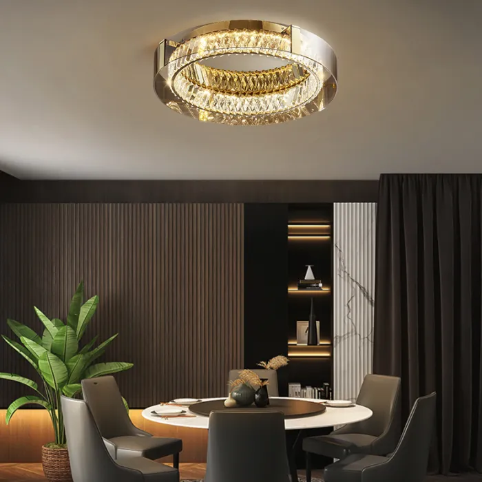 Потолочная люстра PERSEY D45 Grey Трехцветный свет от ImperiumLoft