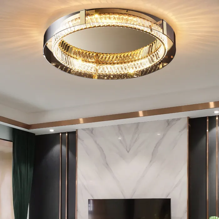 Потолочная люстра PERSEY D45 Grey Трехцветный свет от ImperiumLoft