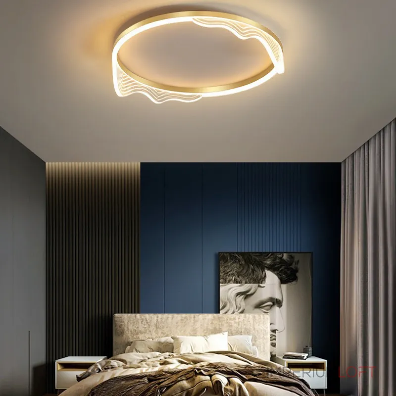 Потолочный светильник IZELIN D50 Brass от ImperiumLoft